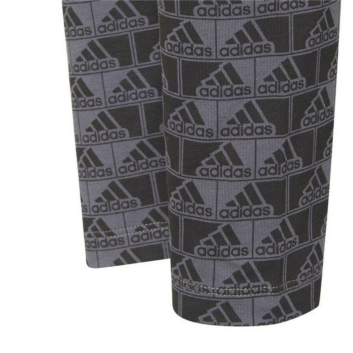 Sports Leggings Adidas Essentials Logo Grey-Adidas-Urbanheer