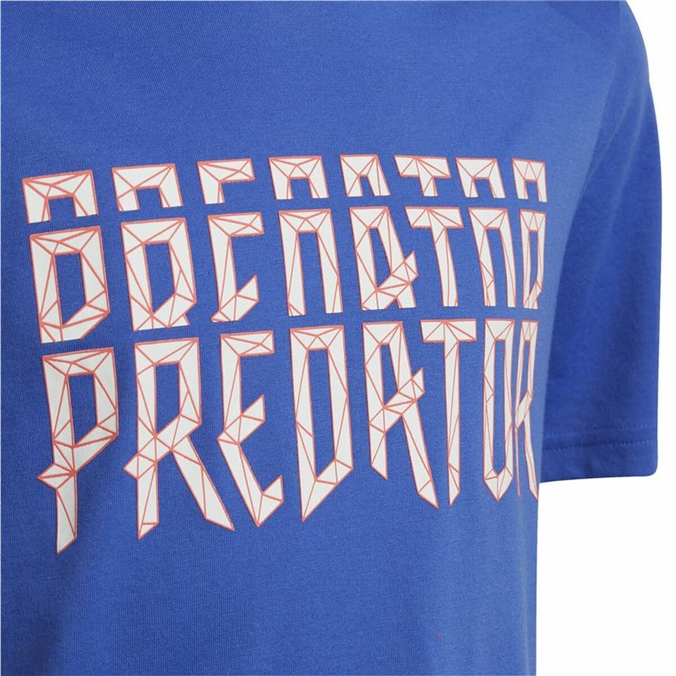 Child's Short Sleeve T-Shirt Adidas Predator Blue-Adidas-Urbanheer