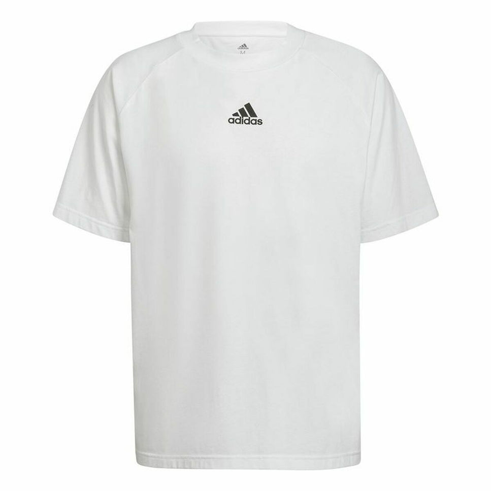 Men’S Short Sleeve T-Shirt Adidas Essentials Brandlove White-Clothing - Men-Adidas-Urbanheer