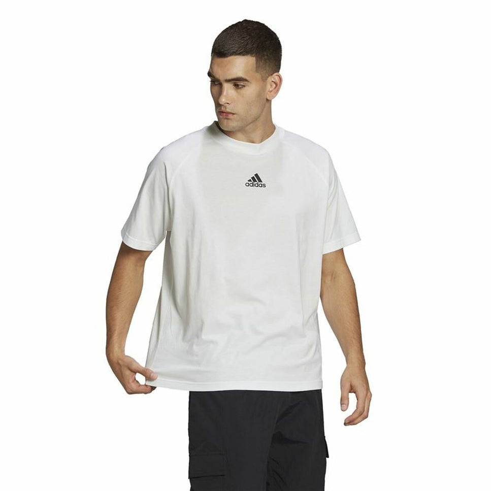 Men’S Short Sleeve T-Shirt Adidas Essentials Brandlove White-Clothing - Men-Adidas-Urbanheer