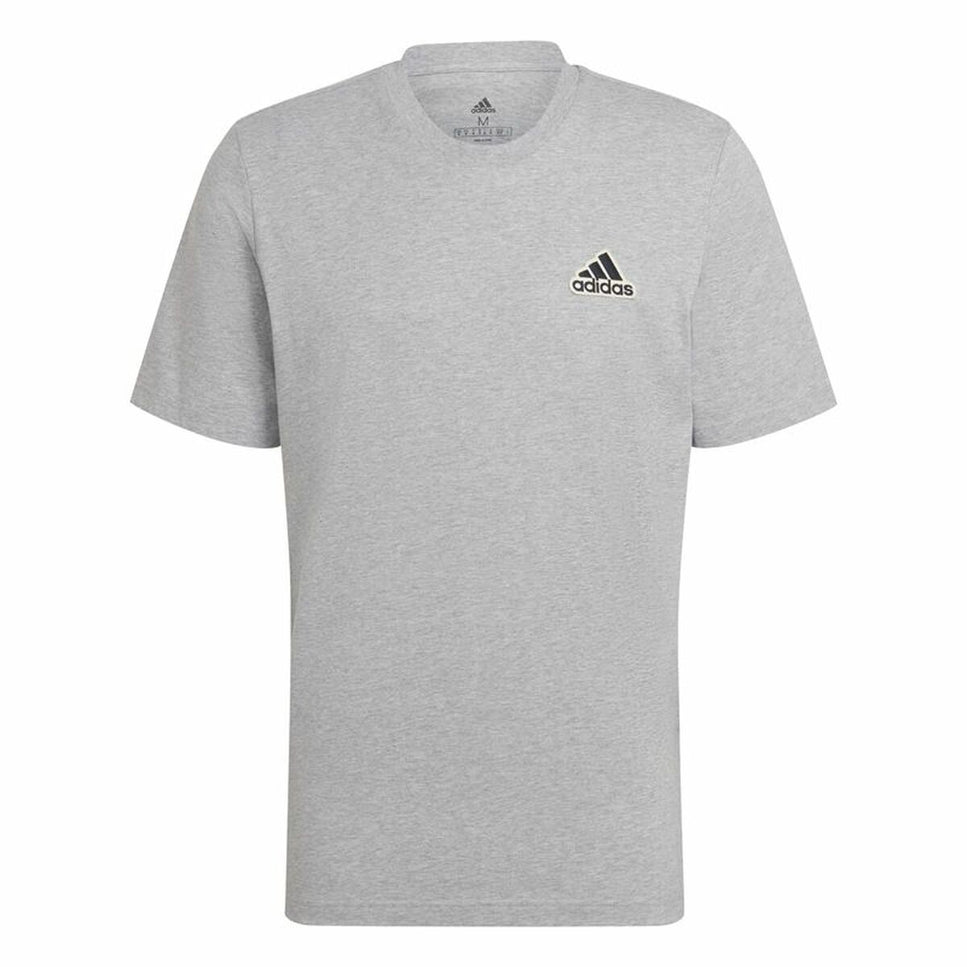 Men’S Short Sleeve T-Shirt Adidas Essentials Feelcomfy Grey-Adidas-Urbanheer