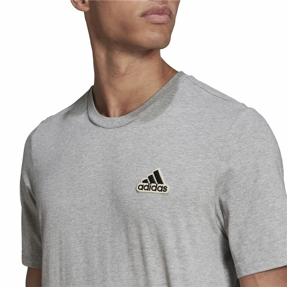 Men’S Short Sleeve T-Shirt Adidas Essentials Feelcomfy Grey-Adidas-Urbanheer