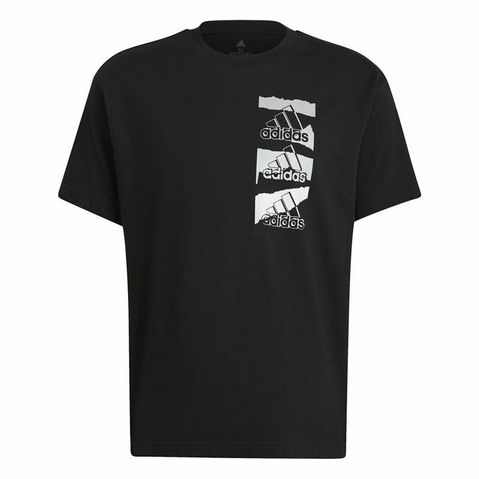 Men’s Short Sleeve T-Shirt Adidas Essentials Brandlove Black-Clothing - Men-Adidas-Urbanheer