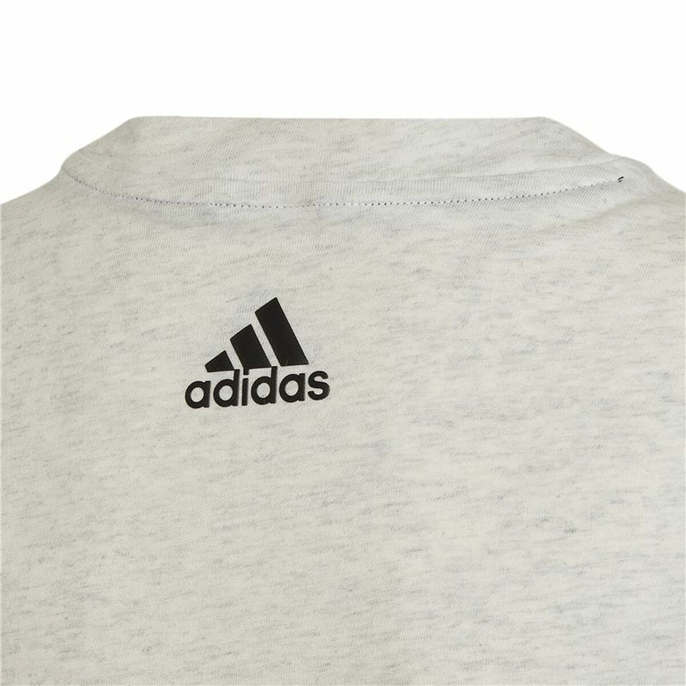 Child's Short Sleeve T-Shirt Adidas Future Icons Grey-Adidas-Urbanheer