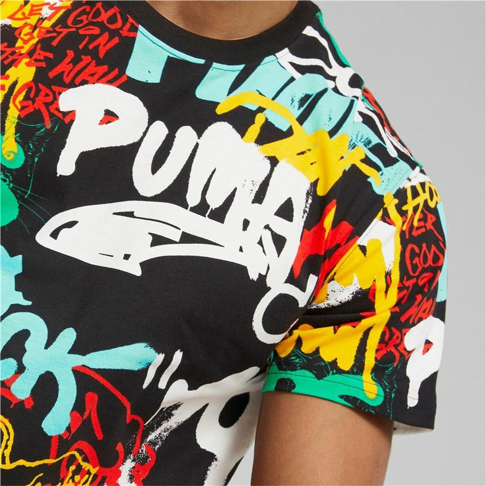 T-shirt Puma Graffiti Black Unisex-Puma-Urbanheer