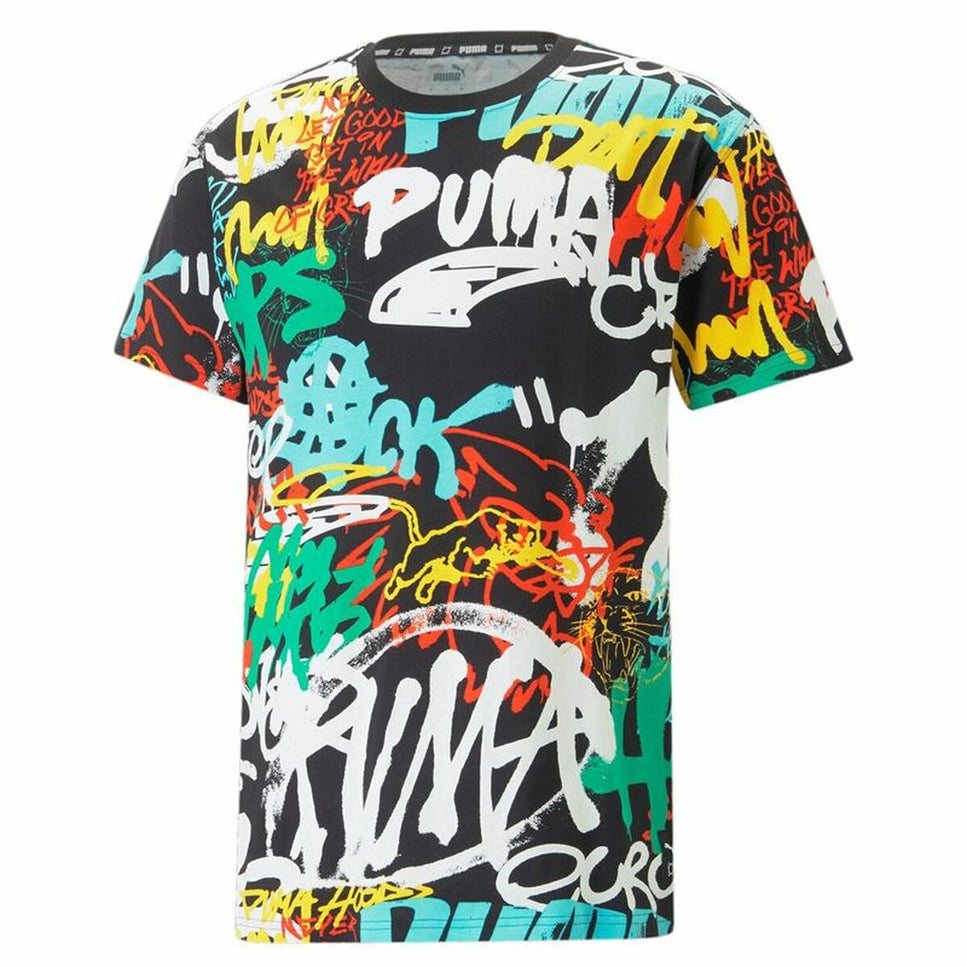 T-shirt Puma Graffiti Black Unisex-Puma-Urbanheer