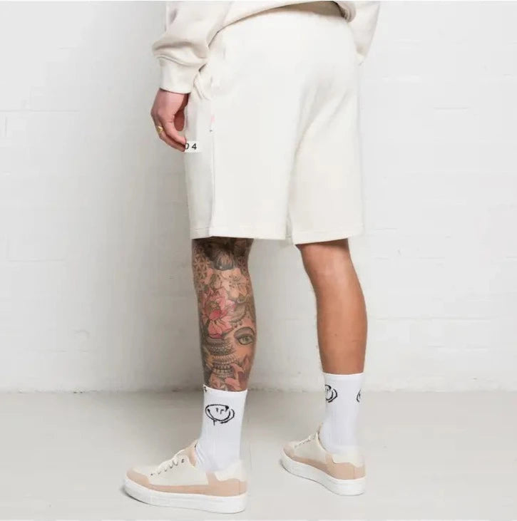 304 Mens Elite Shorts Off White-304 Clothing-Urbanheer