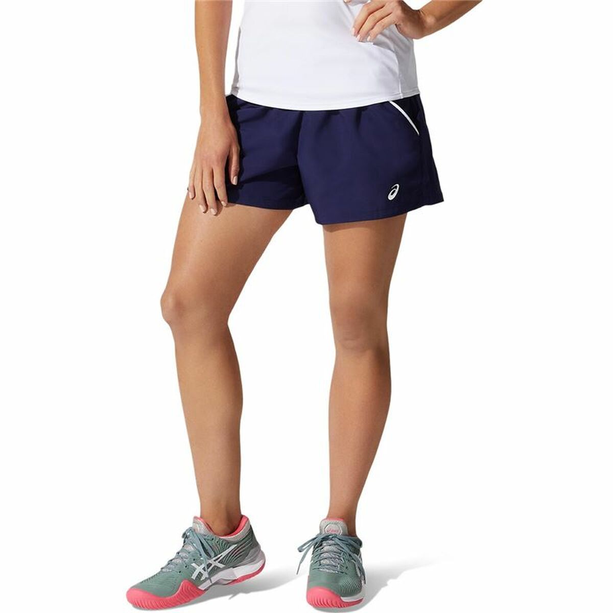 Sports Shorts for Women Asics Court Dark blue-Asics-Urbanheer