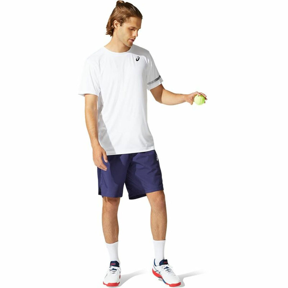 Men’s Short Sleeve T-Shirt Asics Court White-Asics-Urbanheer