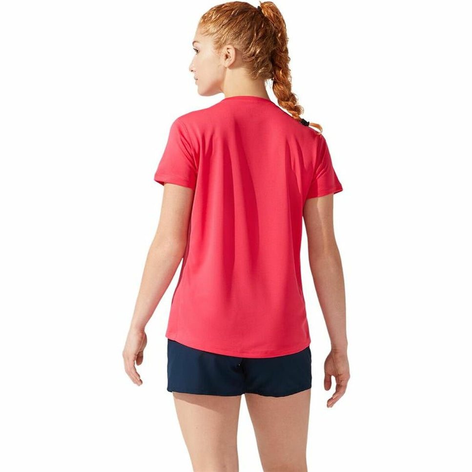 Women’s Short Sleeve T-Shirt Asics Core Crimson Red-Sports | Fitness > Sports material and equipment > Sports t-shirts-Asics-Urbanheer