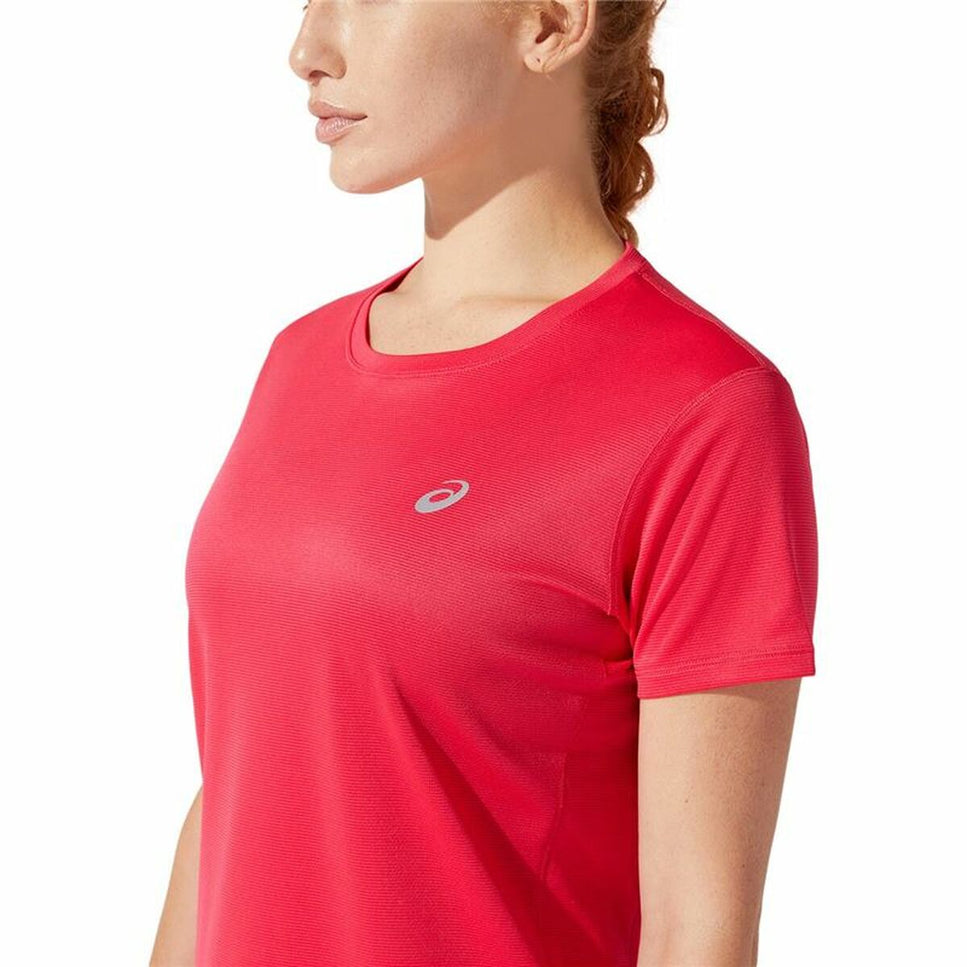 Women’s Short Sleeve T-Shirt Asics Core Crimson Red-Sports | Fitness > Sports material and equipment > Sports t-shirts-Asics-Urbanheer