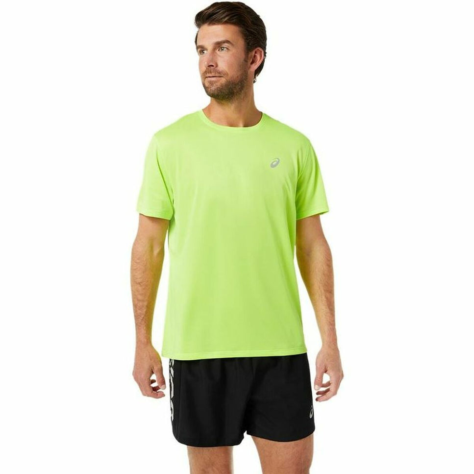 Men’s Short Sleeve T-Shirt Asics Katakana Green-Clothing - Men-Asics-Urbanheer