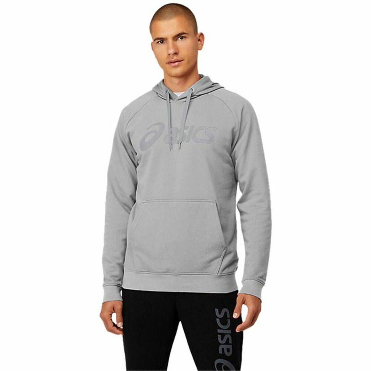 Men’S Hoodie Asics Big Oth Grey-Clothing - Men-Asics-Urbanheer