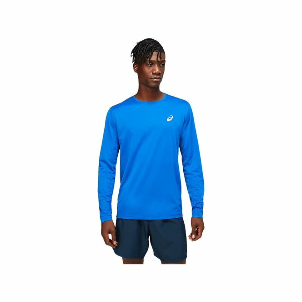 Men’s Long Sleeve T-Shirt Asics Core SS Top Blue-Clothing - Men-Asics-Urbanheer