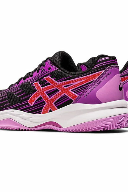 Adult's Padel Trainers Asics Gel-Padel Exclusive 6 Black Pink-Asics-Urbanheer