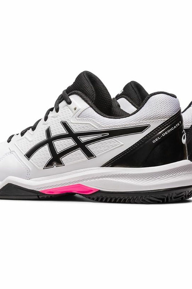 Men's Tennis Shoes Asics Gel-Dedicate 7 White Men-Shoes - Men-Asics-Urbanheer