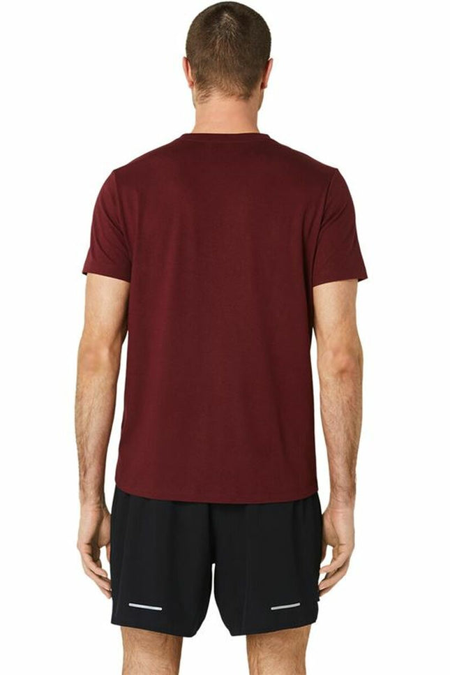 Men’S Short Sleeve T-Shirt Asics Asics Big Logo Dark Red-Sports | Fitness > Sports material and equipment > Sports t-shirts-Asics-Urbanheer