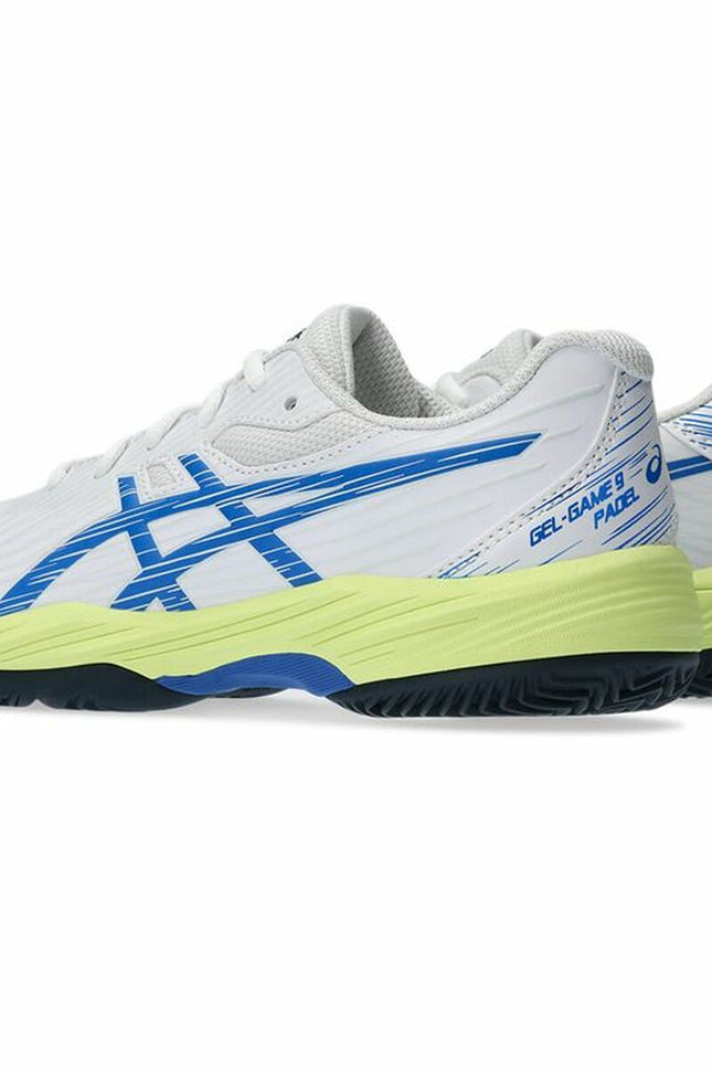 Children's Padel Trainers Asics Gel-Game 9 White-Sports | Fitness > Tennis and Padel > Tennis and padel shoes-Asics-Urbanheer
