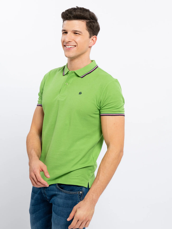 Green Polo T-Shirt-SMF-Urbanheer