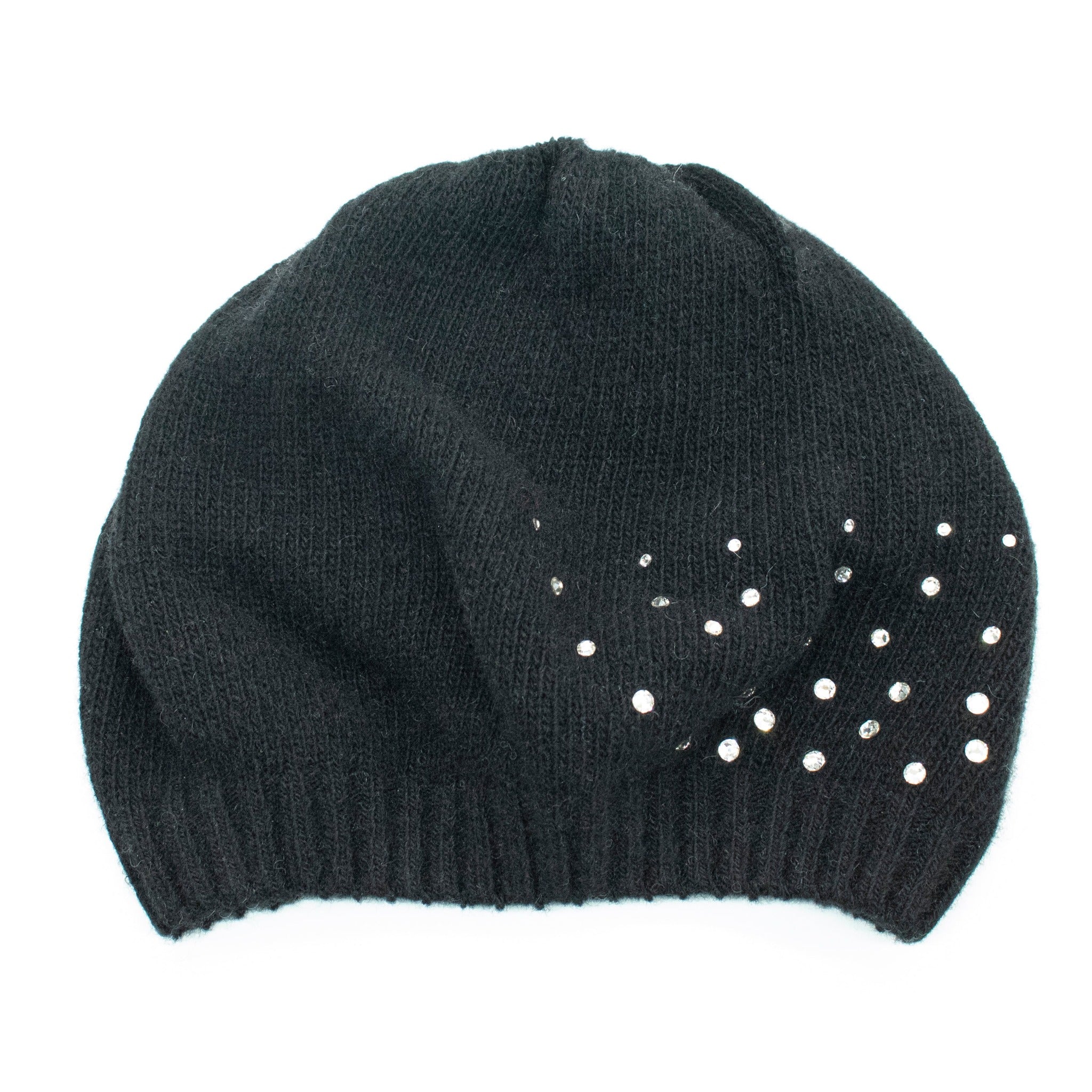 Cashmere Hat With Crystals-Kids Hats-Portolano Kids-Urbanheer