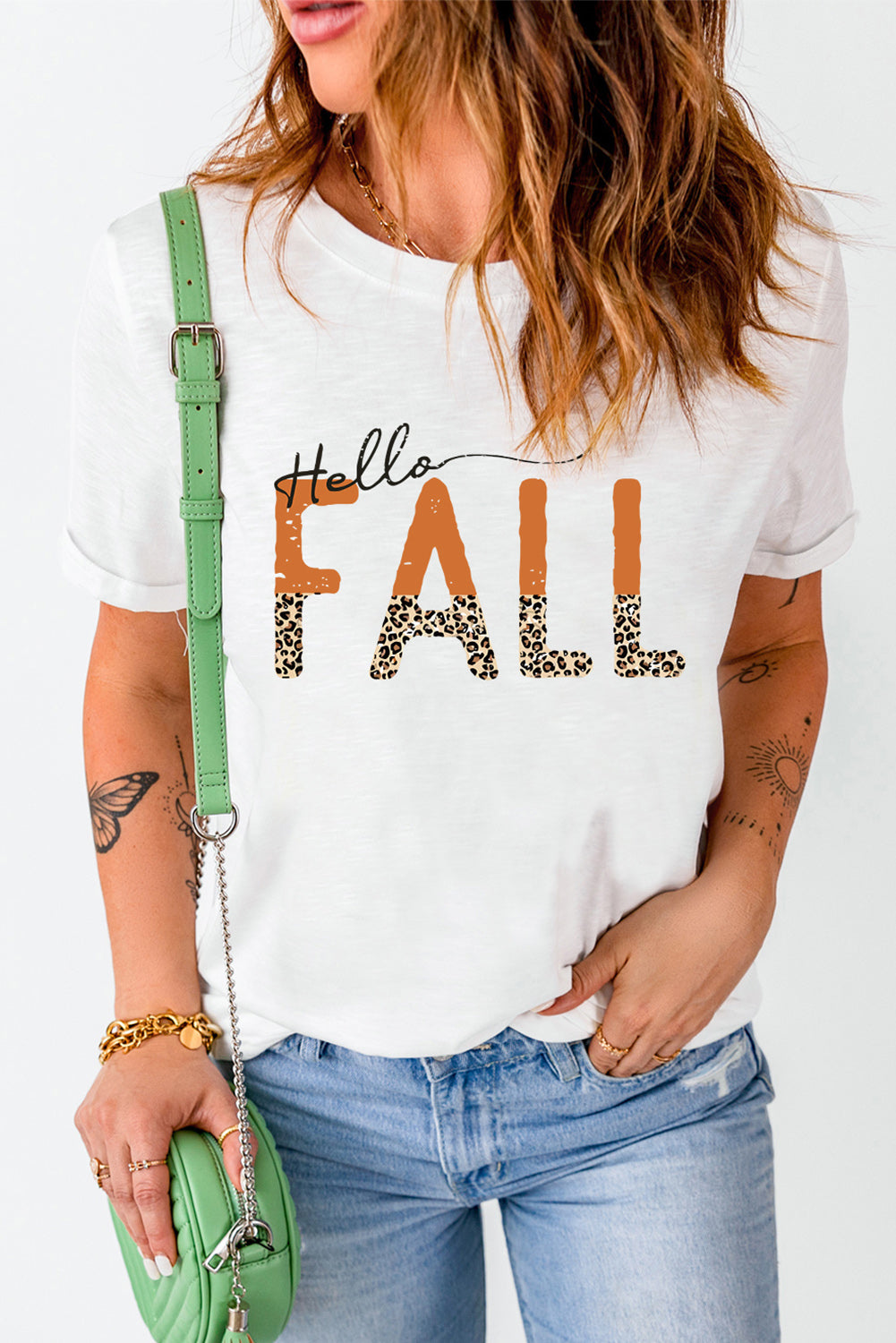 HELLO FALL Graphic Tee-UHX-White-S-Urbanheer