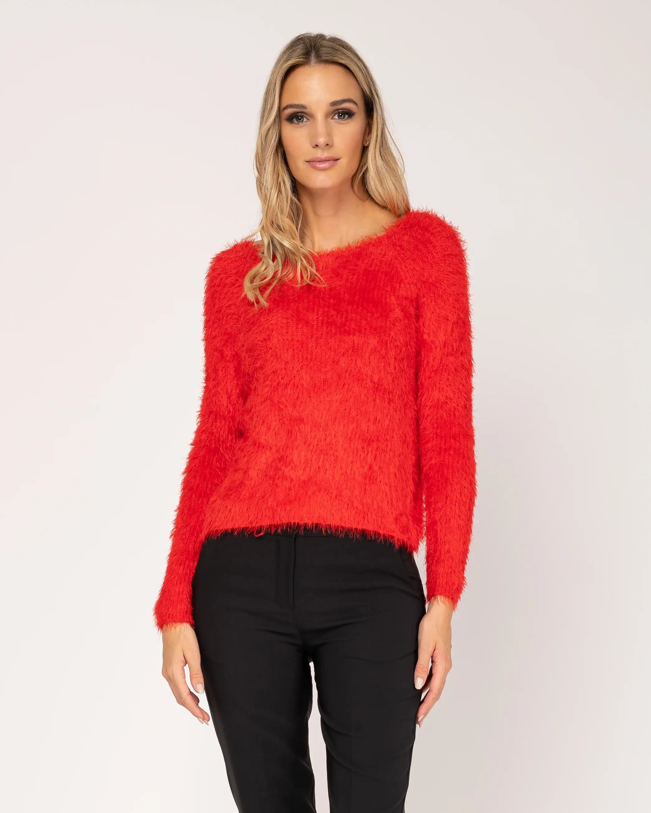 Long-Sleeved Knit Sweater.-Tantra-Urbanheer