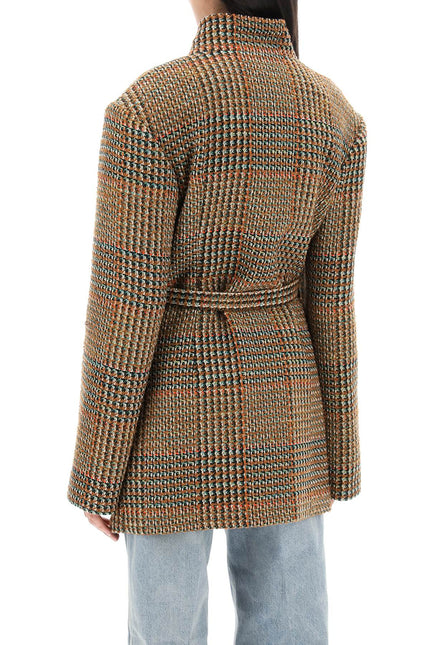 Stella Mccartney Wool Blend Tweed Coat-Stella McCartney-Urbanheer