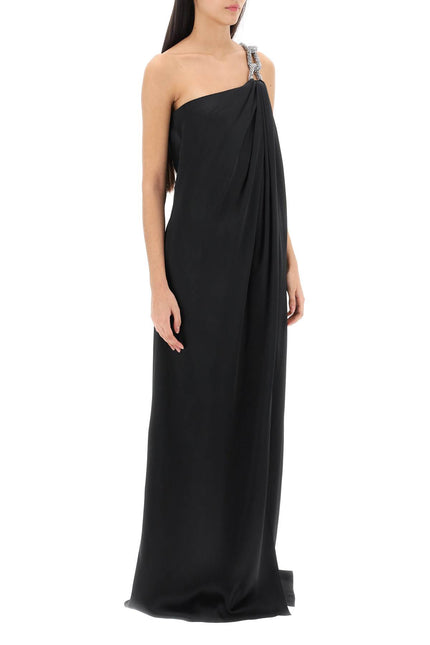 Stella Mccartney One-Shoulder Dress With Falabella Chain-Stella McCartney-40-Urbanheer