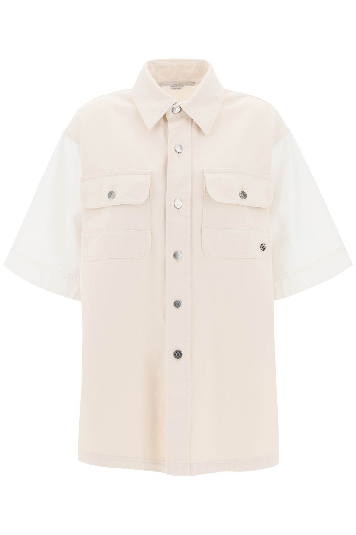 Stella Mccartney Short-Sleeved Denim Shirt-Stella McCartney-Urbanheer