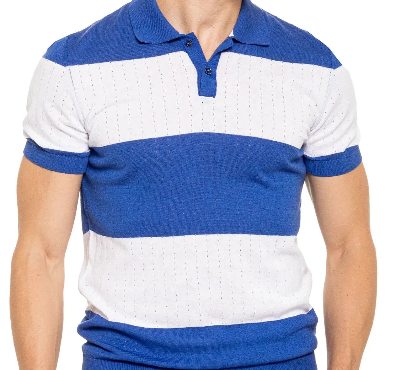 Gondola Knit Polo - Blue-Clothing - Men-Eight X-Urbanheer