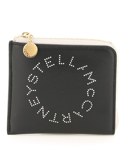Stella mccartney two-tone cardholder with logo-women > accessories > wallets & small leather goods > card holder-Stella McCartney-os-Urbanheer