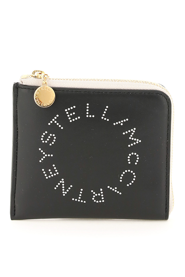 Stella mccartney two-tone cardholder with logo-women > accessories > wallets & small leather goods > card holder-Stella McCartney-os-Urbanheer