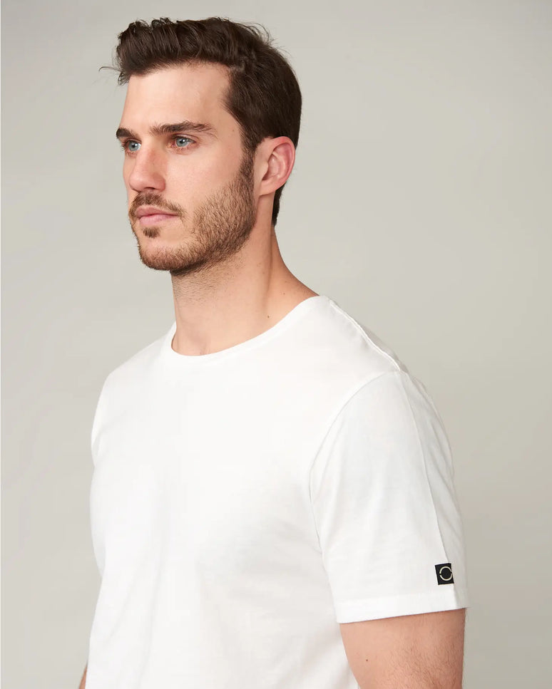 Zion Cloud White Brushed Scoop T-Shirt-Tourn-Urbanheer