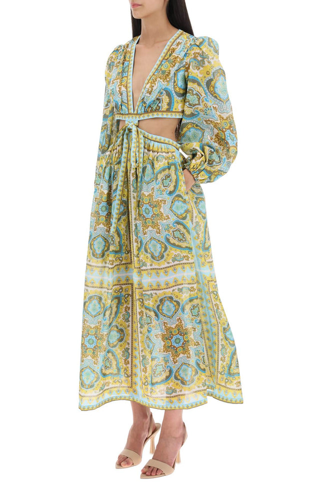 Zimmermann 'Halcyon' Midi Dress In Paisley Cotton-Zimmermann-Urbanheer