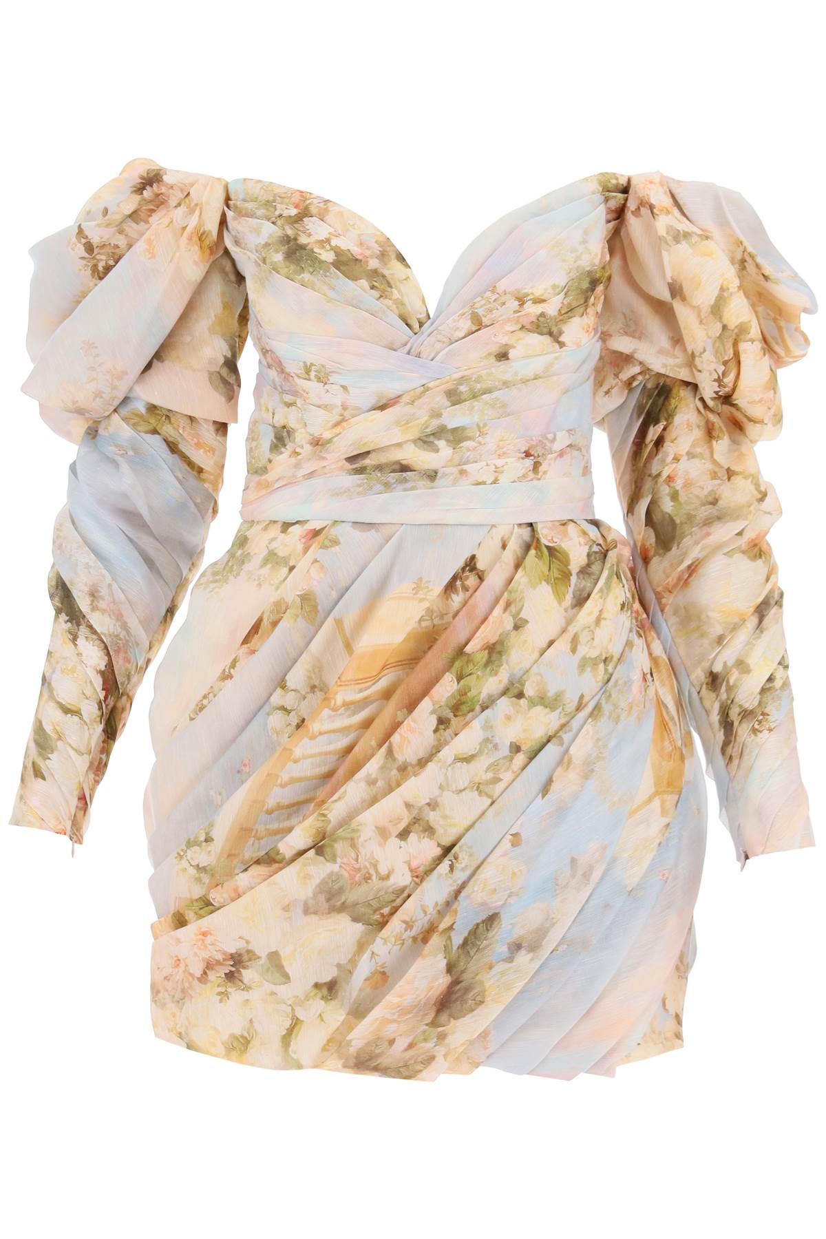 Zimmermann Luminosity Draped Mini Dress-Zimmermann-2-Urbanheer