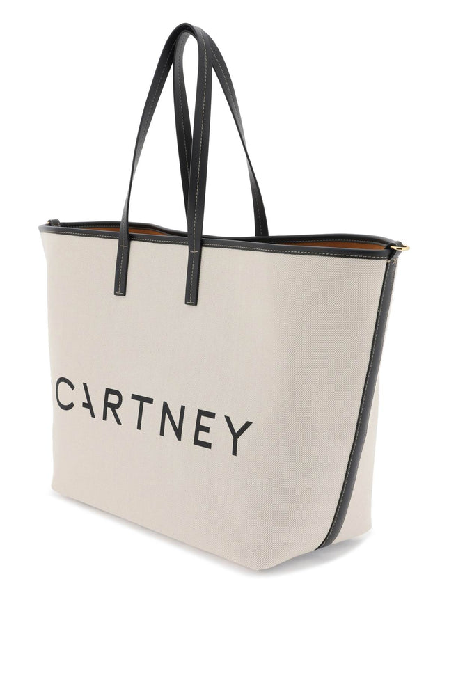 Stella Mccartney Canvas Tote Bag With Logo-Stella McCartney-Urbanheer