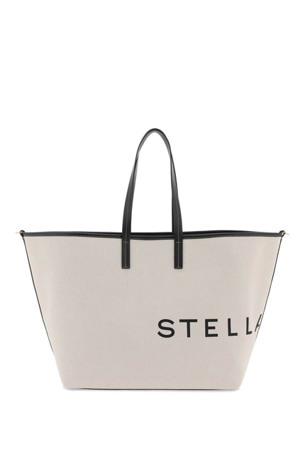 Stella Mccartney Canvas Tote Bag With Logo-Stella McCartney-Urbanheer