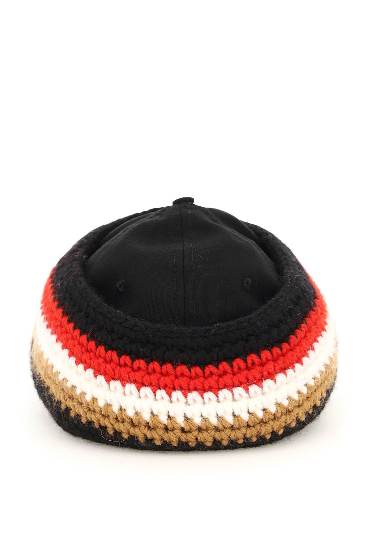 Burberry Baseball Cap With Knit Headband-Burberry-Urbanheer
