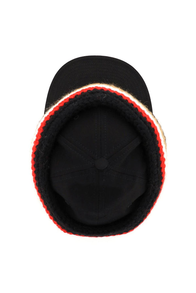 Burberry Baseball Cap With Knit Headband-Burberry-Urbanheer