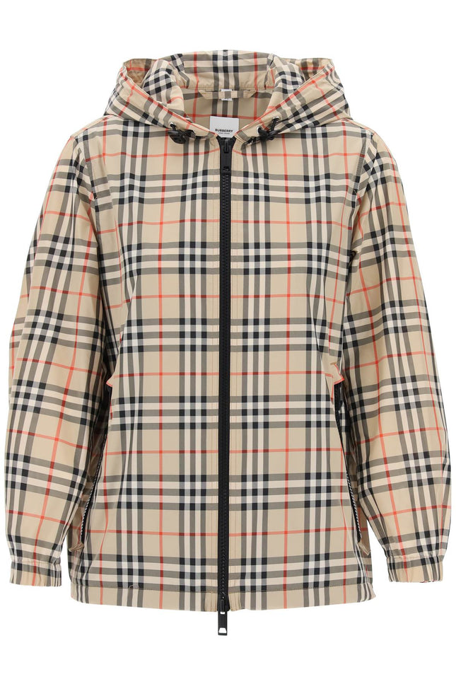 Burberry Giacca A Vento Everton Con Motivo Tartan-Burberry-Urbanheer