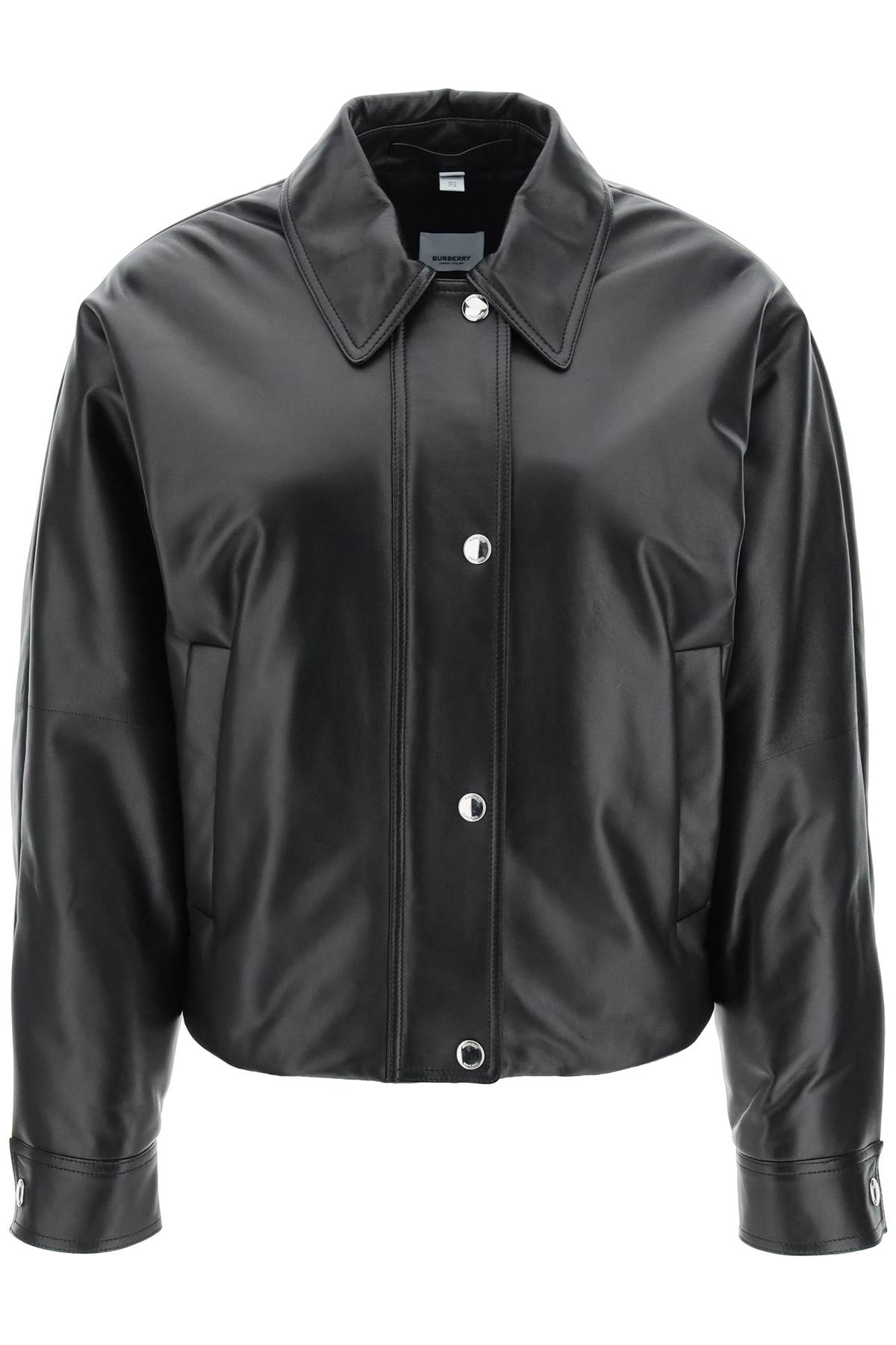 Burberry Embroidered Ekd Leather Jacket-Burberry-6-Urbanheer