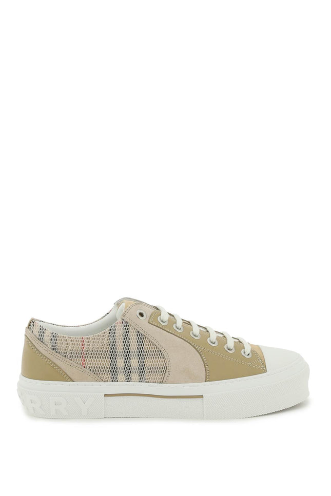 Burberry Vintage Check &Amp, Leather Sneakers-Burberry-Urbanheer