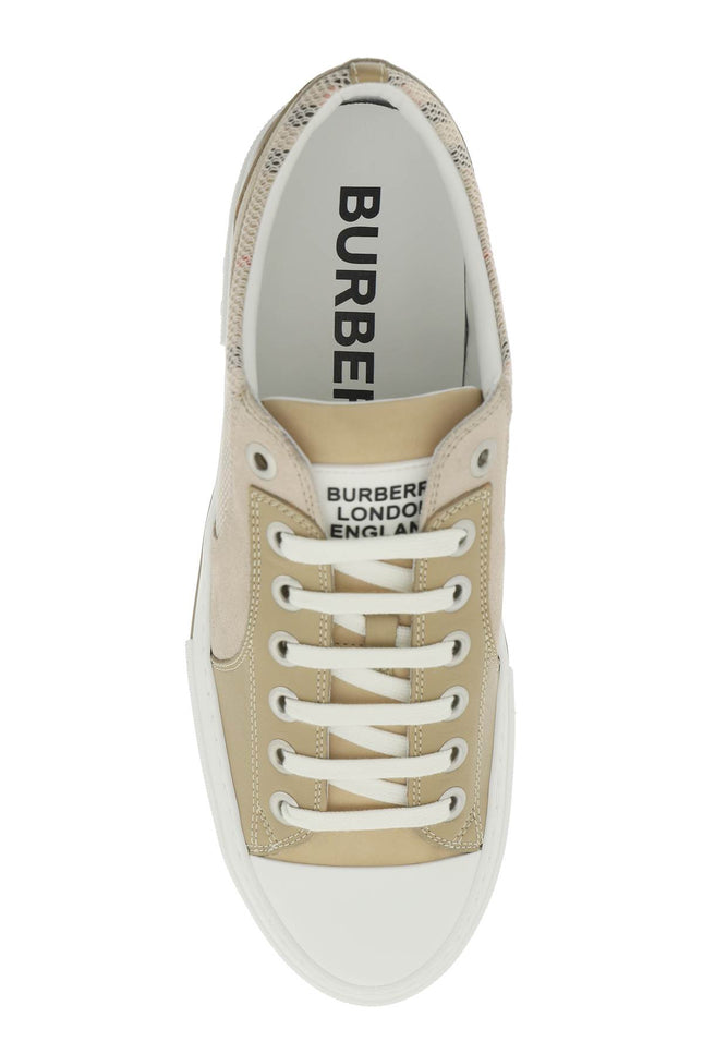 Burberry Vintage Check &Amp, Leather Sneakers-Burberry-Urbanheer