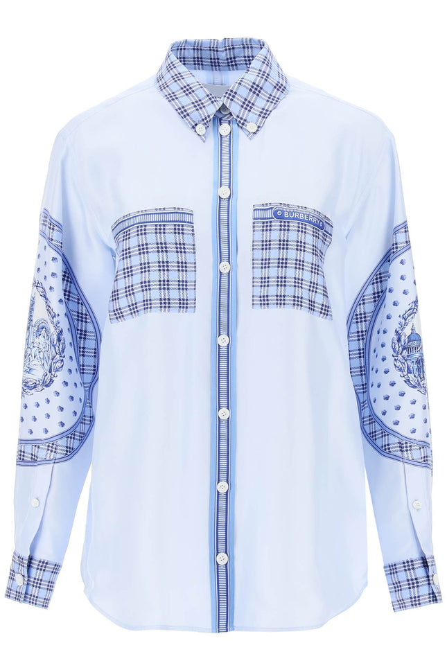 Burberry Shirt In Printed Silk-Burberry-8-Urbanheer