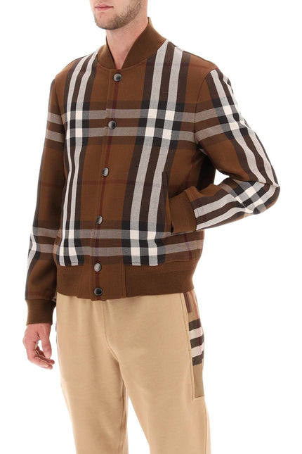 Burberry Bomber Jacket With Burberry Check Motif-Burberry-Urbanheer