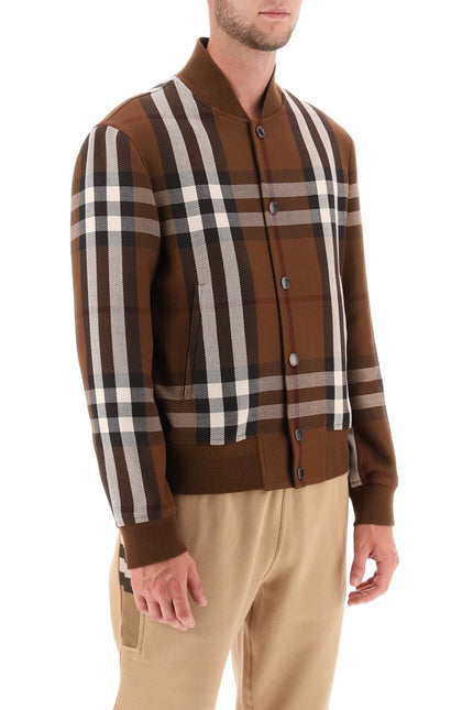 Burberry Bomber Jacket With Burberry Check Motif-Burberry-Urbanheer