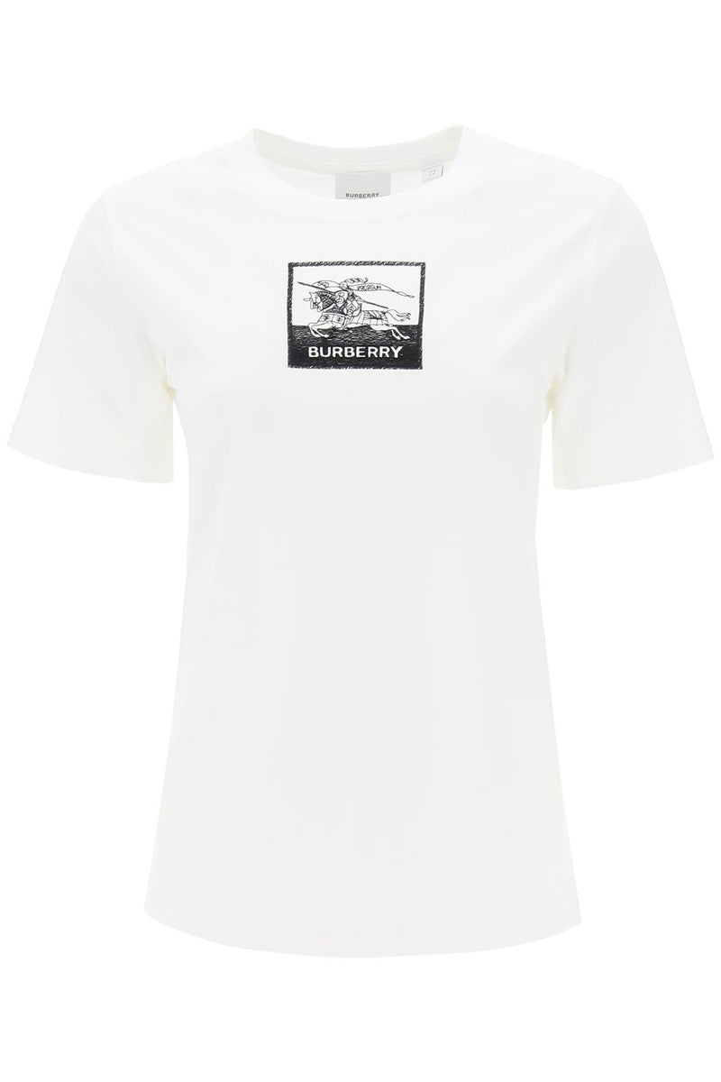 Burberry 'Margot' T-Shirt With Ekd Embroidery-Burberry-Urbanheer