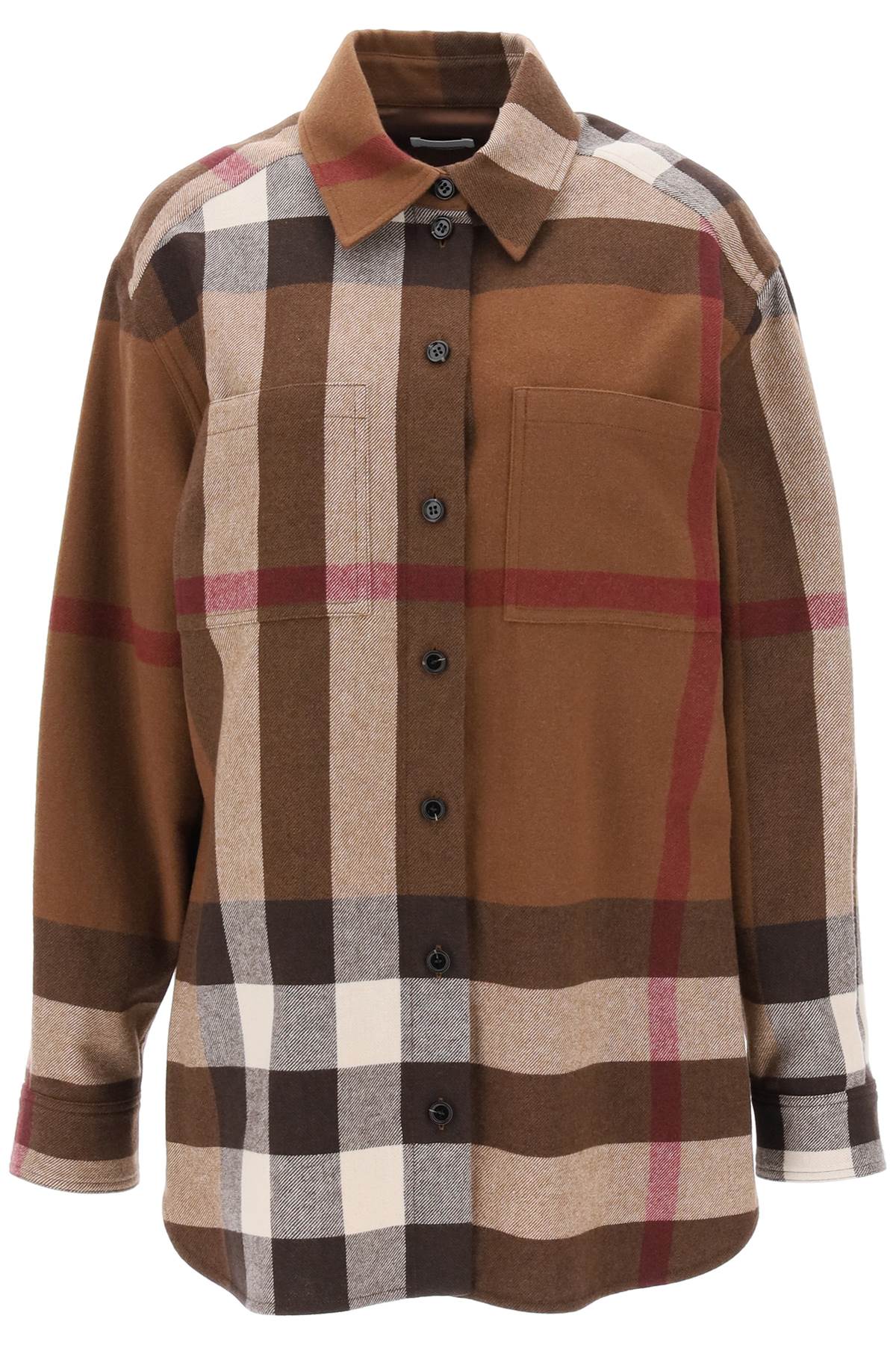 Burberry Avalon Overshirt In Check Flannel-Burberry-6-Urbanheer