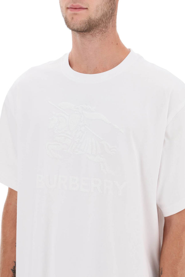 Burberry Ekd Embroidery 'Raynerton' Oversized T-Shirt-Burberry-Urbanheer