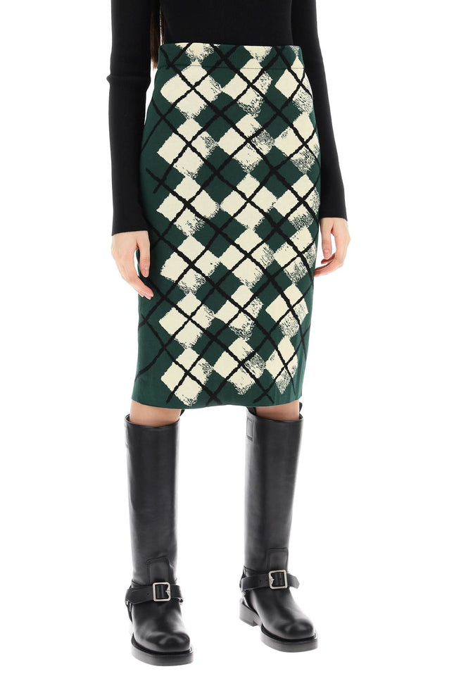 Burberry "knitted diamond pattern midi skirt-Burberry-M-Urbanheer